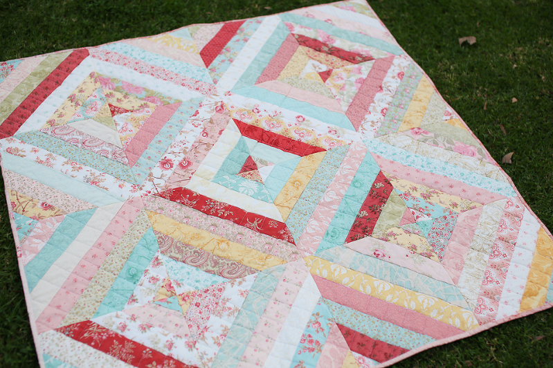 Vintage Paris Floral Quilt, three sisters quilt, printempts quilt, heirloom quilt, jelly roll quilt, quilt as you go modern quilt, jelly strip quilt, pastel colors quilt, feminine quilt, quilts for girls, baby quilts