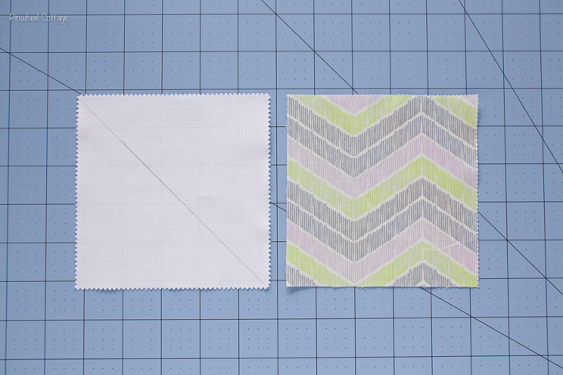 How to Sew Two Half Square Triangles