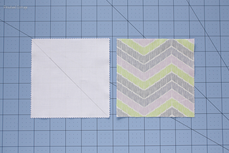 How to Sew Two Half Square Triangles