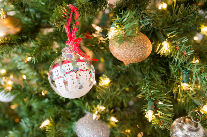 Handmade Snowman Ornament