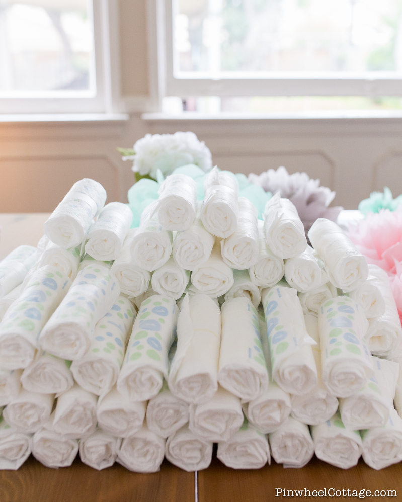 How to Make a Diaper Cake Tower Tutorial-2