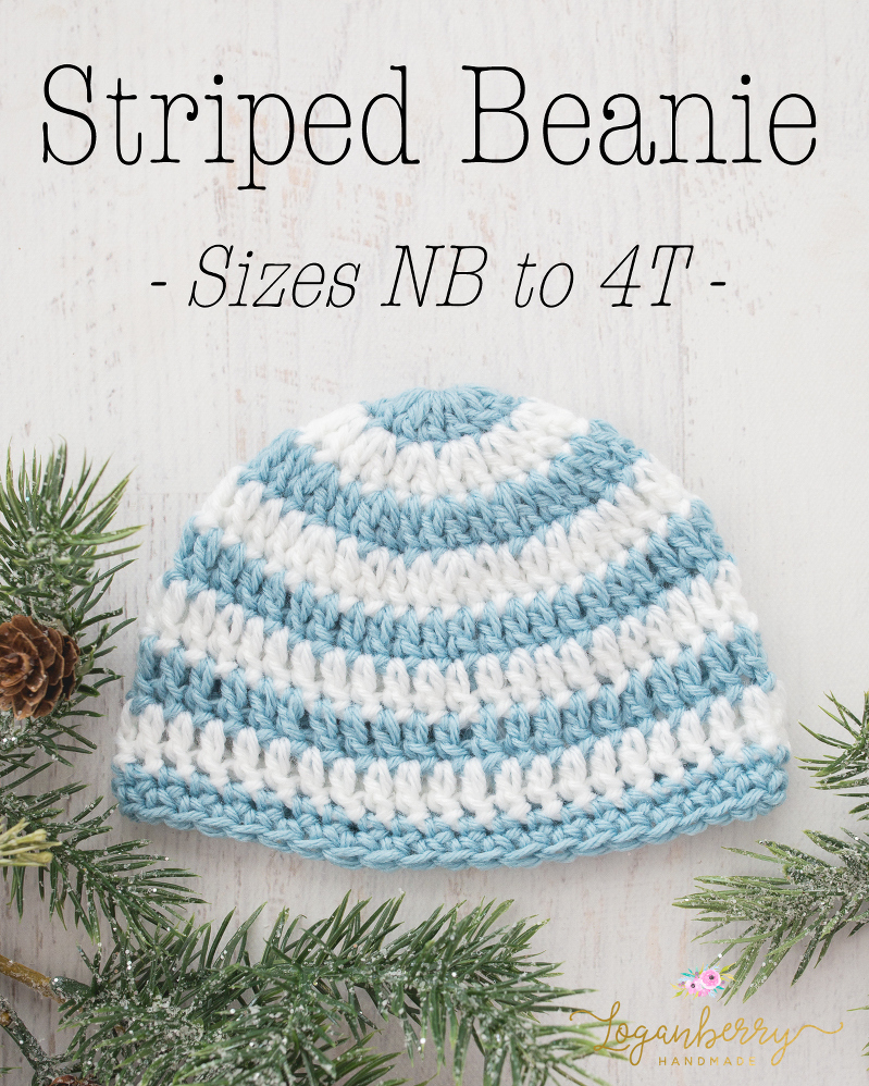 baby beanie crochet pattern, free crochet pattern, baby beanie tutorial, newborn beanie hat, striped beanie pattern, basic beanie crochet pattern, how to crochet a baby beanie, kids beanie, childrens beanie, toddler beanie