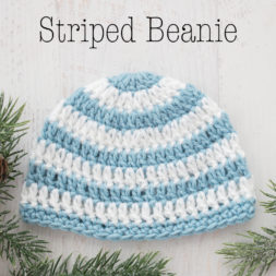 baby beanie crochet pattern, free crochet pattern, baby beanie tutorial, newborn beanie hat, striped beanie pattern, basic beanie crochet pattern, how to crochet a baby beanie, kids beanie, childrens beanie, toddler beanie