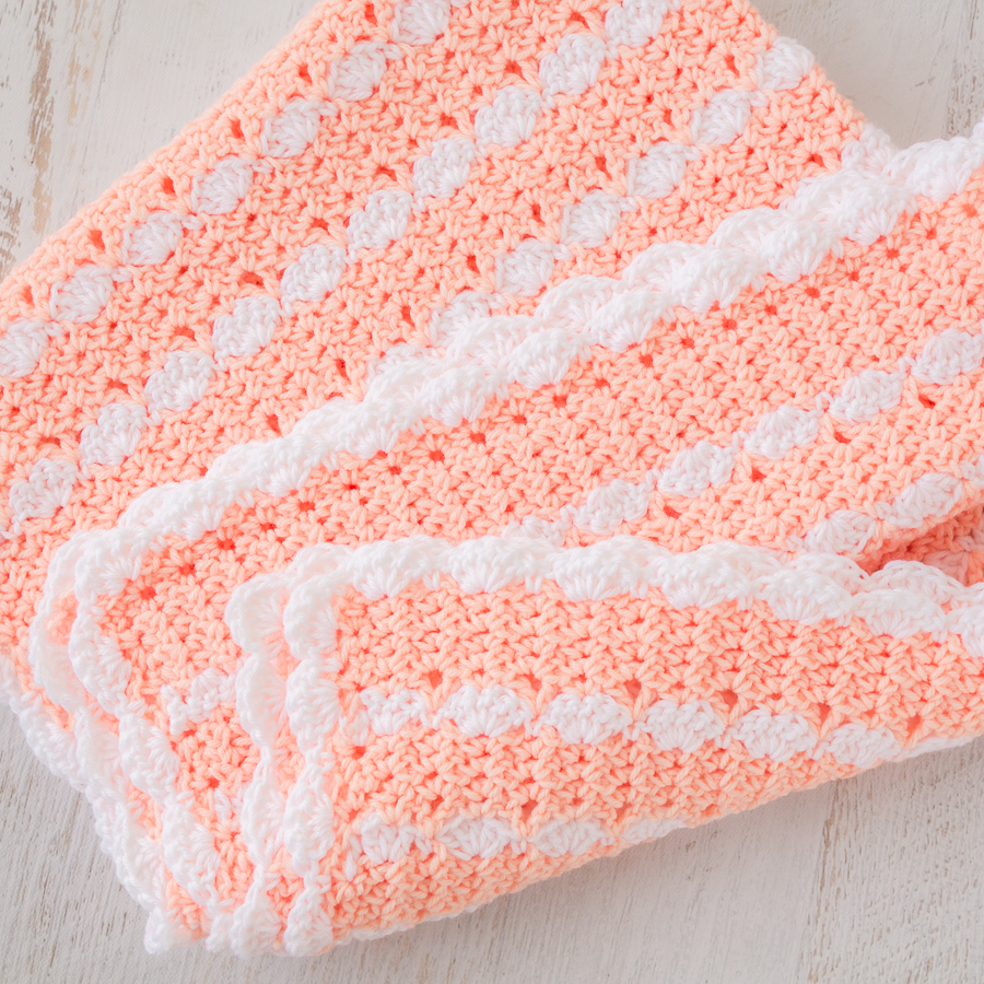 Peaches & Cream Baby Blanket – Free Crochet Pattern » Loganberry Handmade