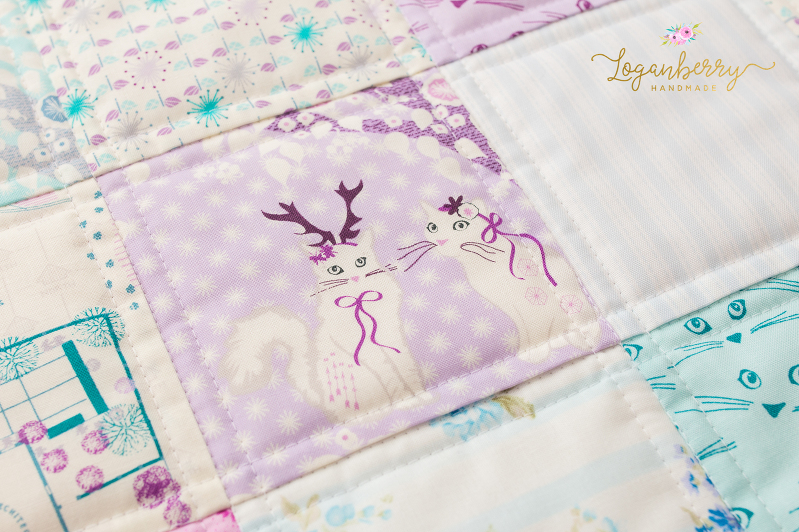 cat fabric, purple cats, cats with antlers, cat and bows, cats on quilts, cats and quilting