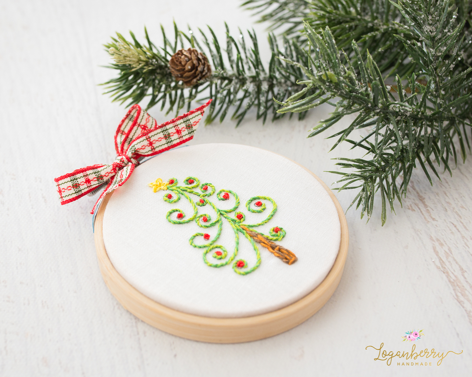 Christmas Tree Embroidery » Loganberry Handmade