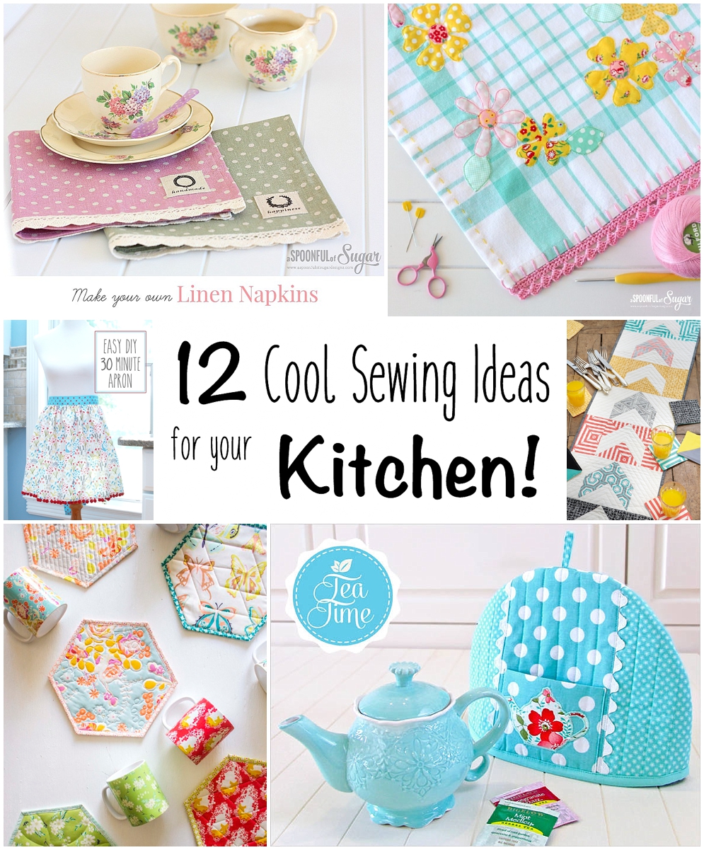 Hand Painted Linen Kitchen Towels & Napkins – Easy DIY Project