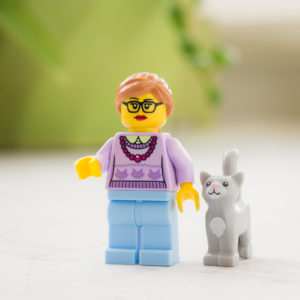 Lego Cat Lady, Lego Woman and Lego Cat
