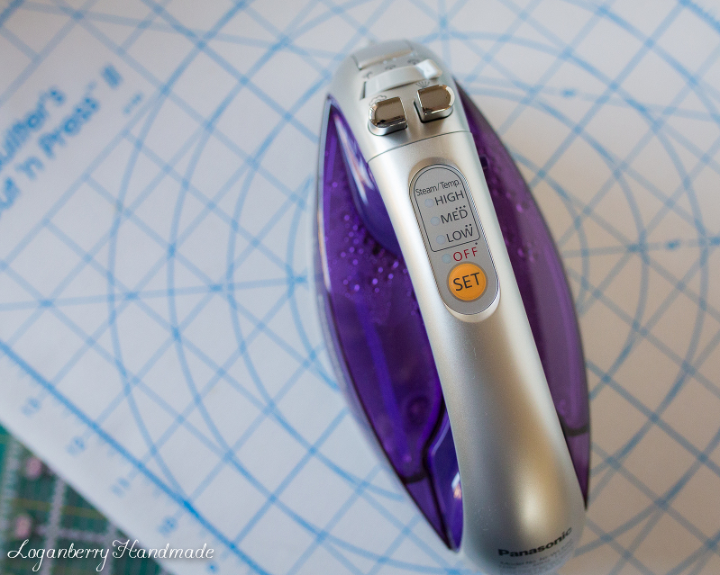 Cordless Iron + Product Review + Panasonic 360 Freestyle, Quilting Irons, Best Irons for Quilting + Sewing, Purple Iron