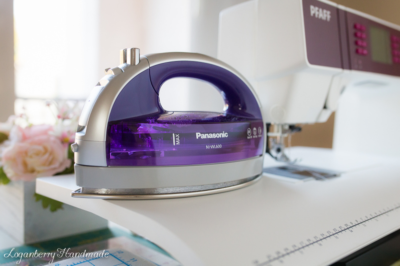 Cordless Iron + Product Review + Panasonic 360 Freestyle, Quilting Irons, Best Irons for Quilting + Sewing, Purple Iron