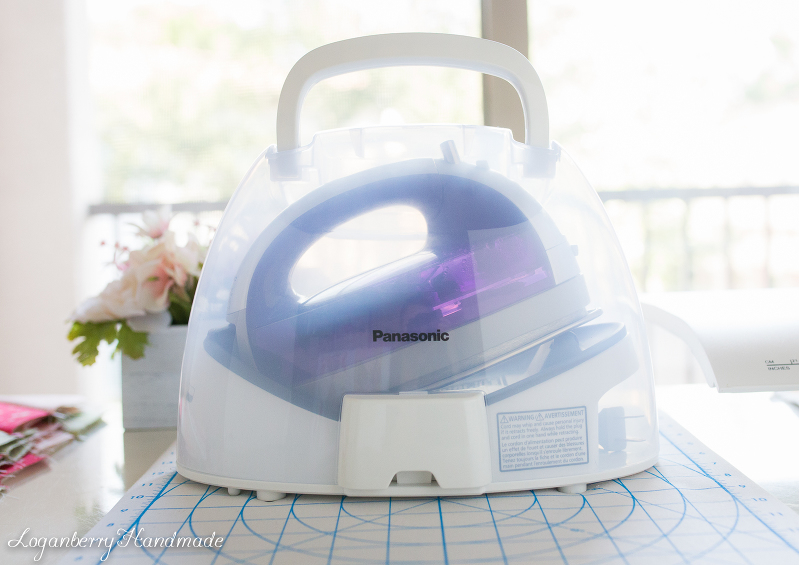 Cordless Iron + Product Review + Panasonic 360 Freestyle, Quilting Irons, Best Irons for Quilting + Sewing, Purple Iron