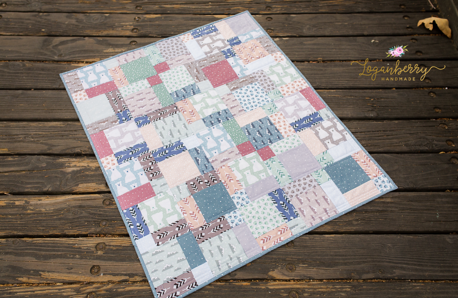 Arctic Polar Bears Quilt Loganberry Handmade