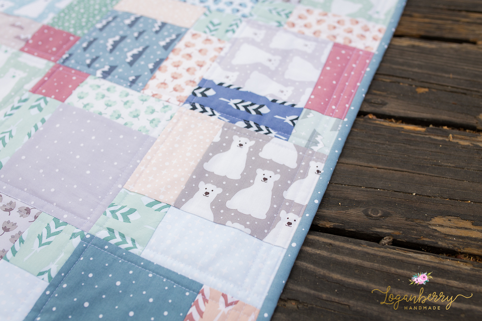 Burr the Polar Bear Quilt Kit