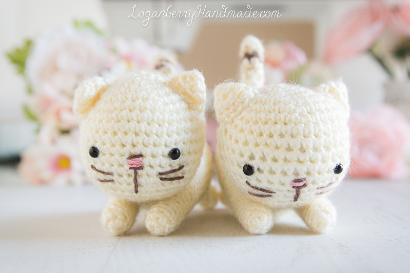 Crochet Cats Pattern, Amigurumi Cats, Free Pattern, Tutorial, Knitted Cats, Crochet Kittens, Lynx Point Siamese Cats, Crochet for Kids