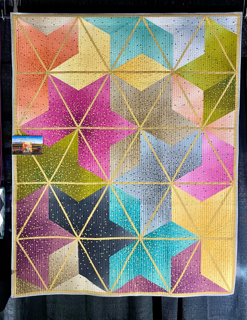 modern quilts, ombre, rainbow, confetti quilt