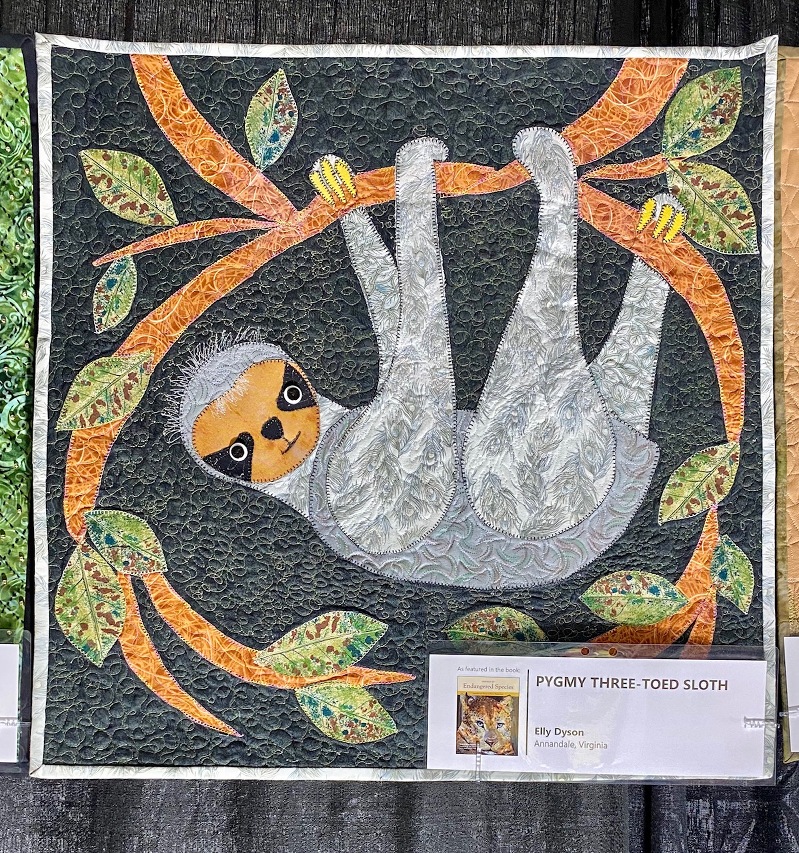 sloth quilt, animal quilts