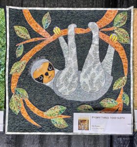 sloth quilt, animal quilts
