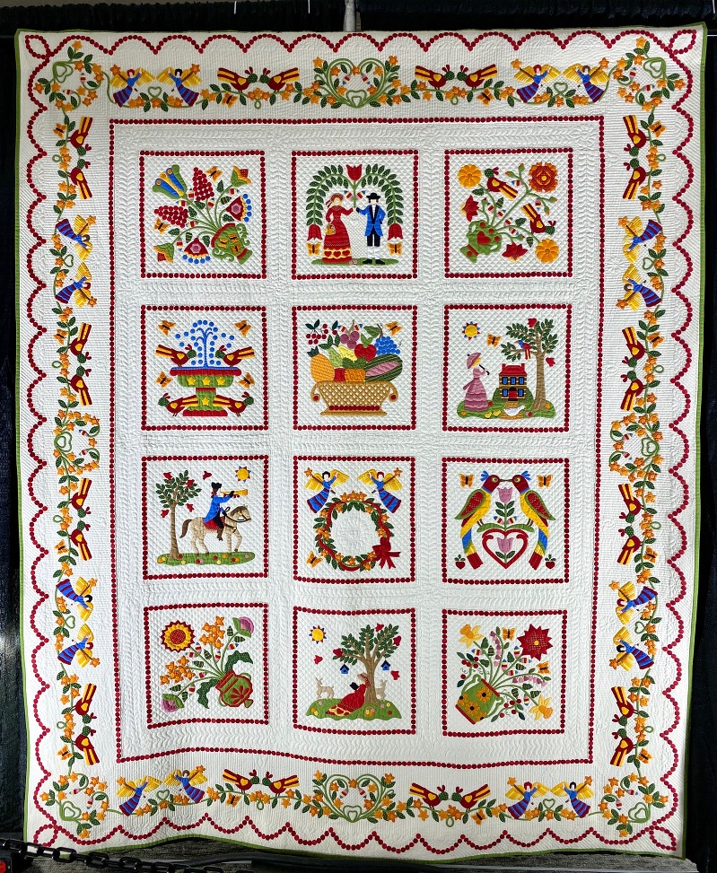 traditional quilt, 1800
