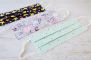 DIY Face Masks, Easy Free Sewing Pattern, Tutorial, Fabric Face Covers, How to Sew Face Mask